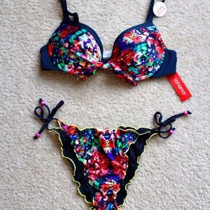 YAMAMAY Flower Print Bikini